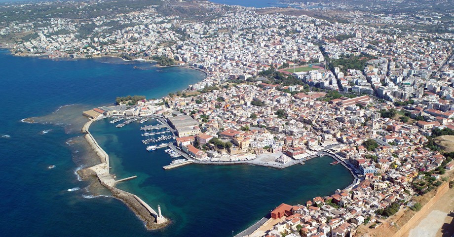 Aerial photo of Chania